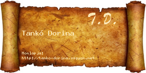 Tankó Dorina névjegykártya